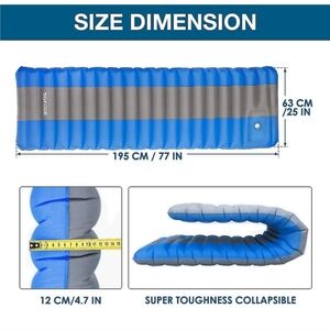 INFLATABLE BED & PUMP BUNDLE NEW OZARK TRAIL TWIN BED & BATTERY POWERED AIR PUMP